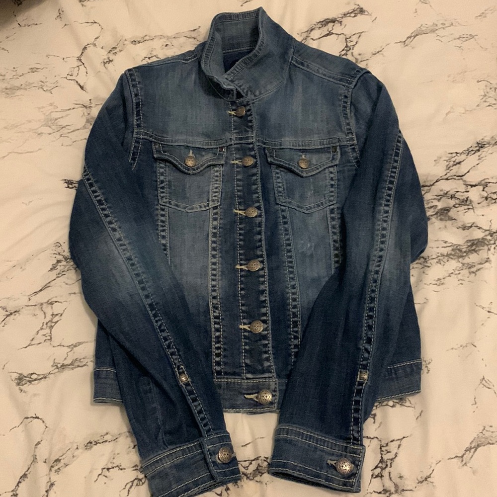 silver jeans jean jacket
